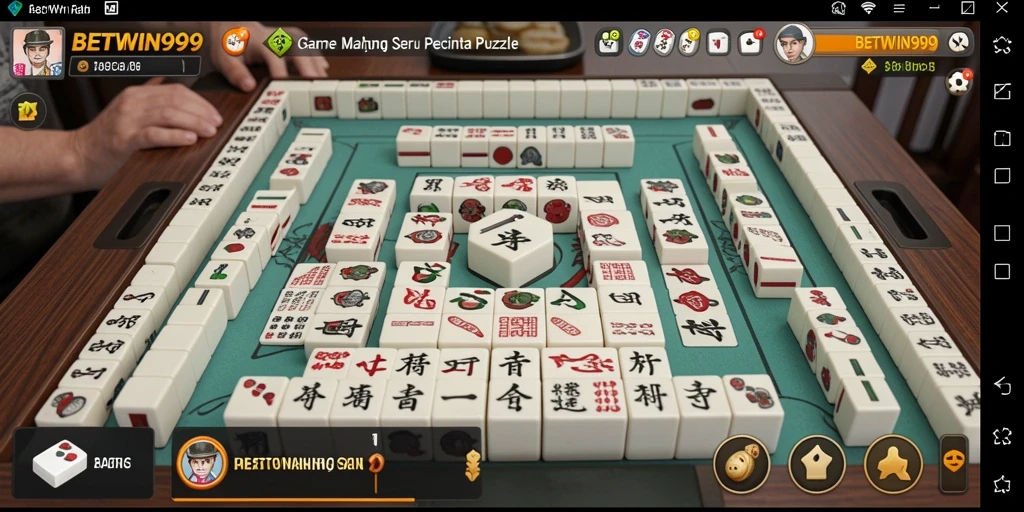 Tampilan gameplay BETWIN999 dengan ubin Mahjong yang menawan.