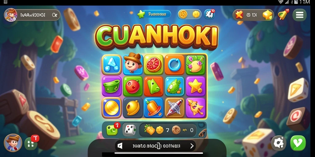 Tampilan gameplay seru dari CUANHOKI di level yang menantang.