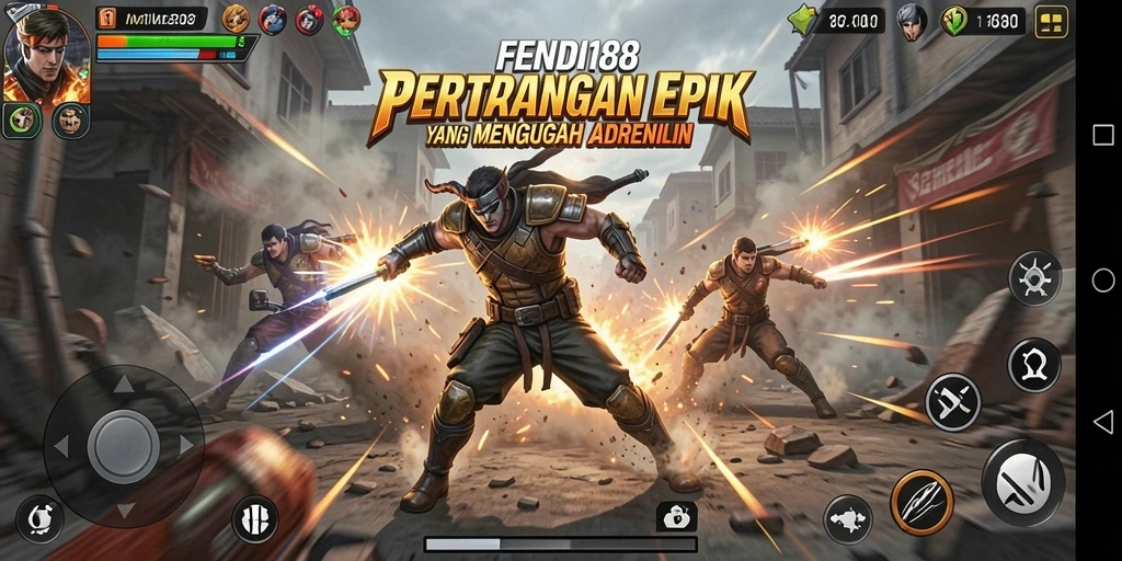 Tangkapan layar gameplay FENDI188 yang menampilkan pertarungan yang intens.