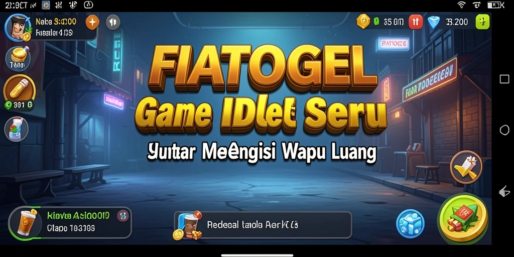 Tampilan gameplay seru FIATOGEL dengan karakter dan grafis menarik.