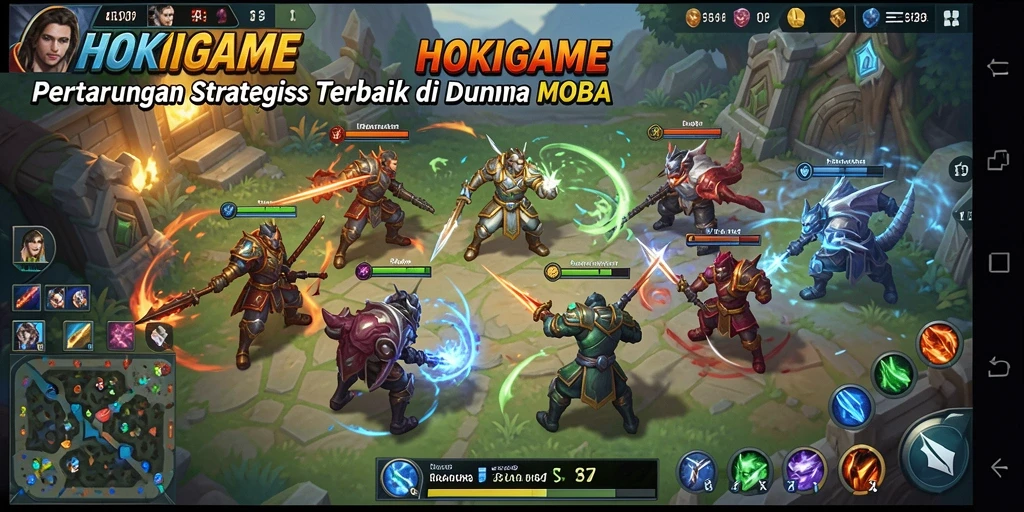 Tampilan menarik dari gameplay HOKIGAME dalam pertempuran epik.