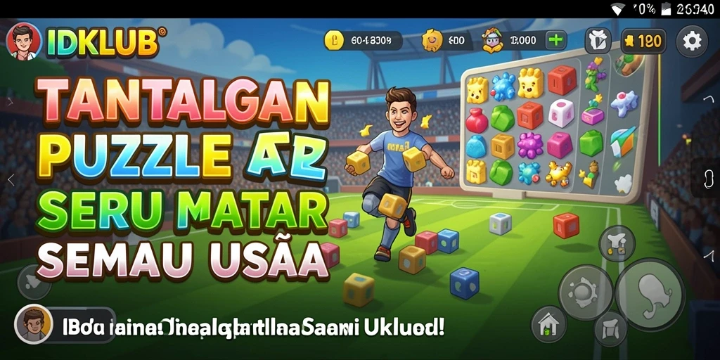 Tampilan gameplay IDKLUB yang menarik dengan teka-teki menantang.