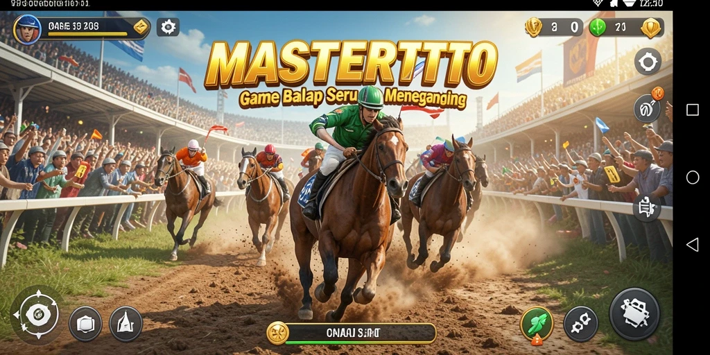 Tampilan gameplay balap MASTERTOTO yang seru dan mendebarkan.