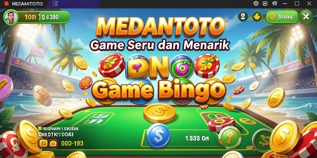 Tampilan utama gameplay Bingo MEDANTOTO yang seru dan interaktif.
