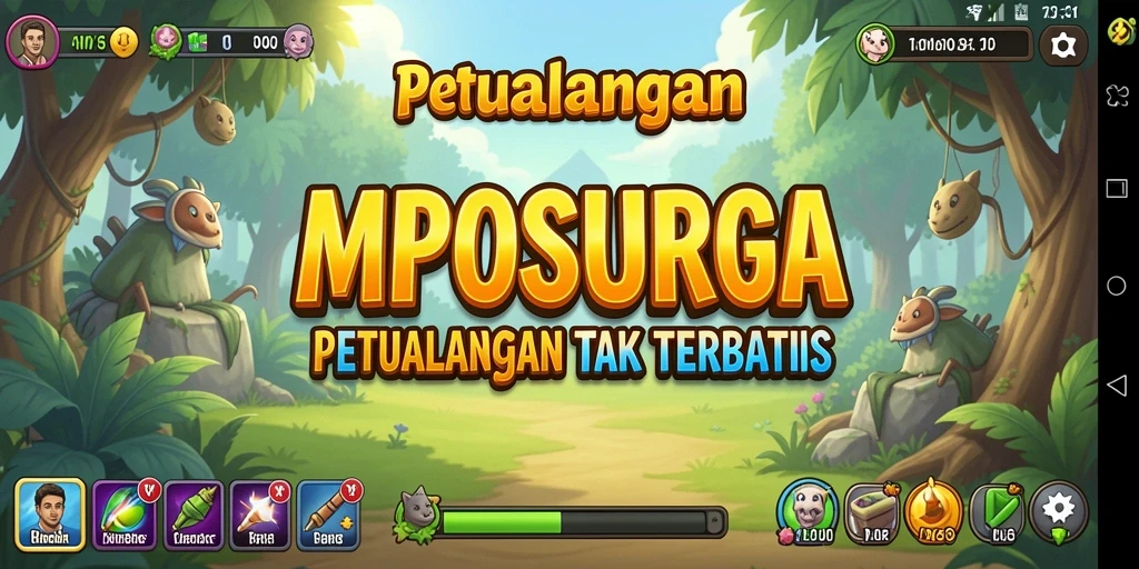 Tampilan gameplay MPOSURGA yang menarik dan santai.