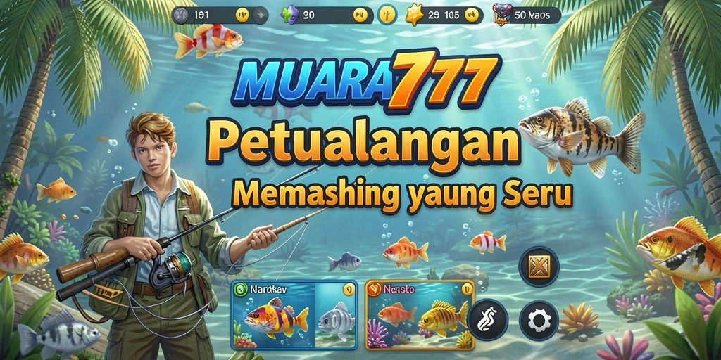 Tampilan gameplay memancing yang mengasyikkan di MUARA777.