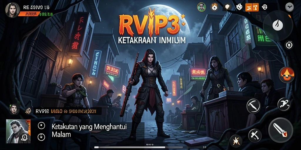Tampilan gameplay menyeramkan dari RVIP3 yang penuh ketegangan.