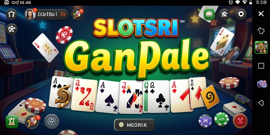 Tampilan gameplay SLOTSRI yang seru saat bermain Gaple.