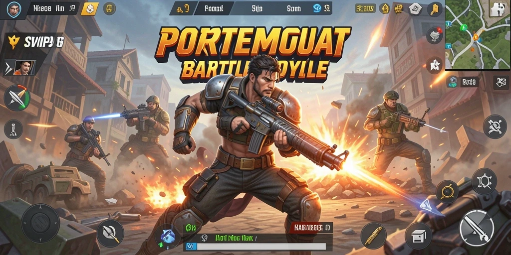 Tampilan gameplay menegangkan dari SVIP9 Battle Royale.
